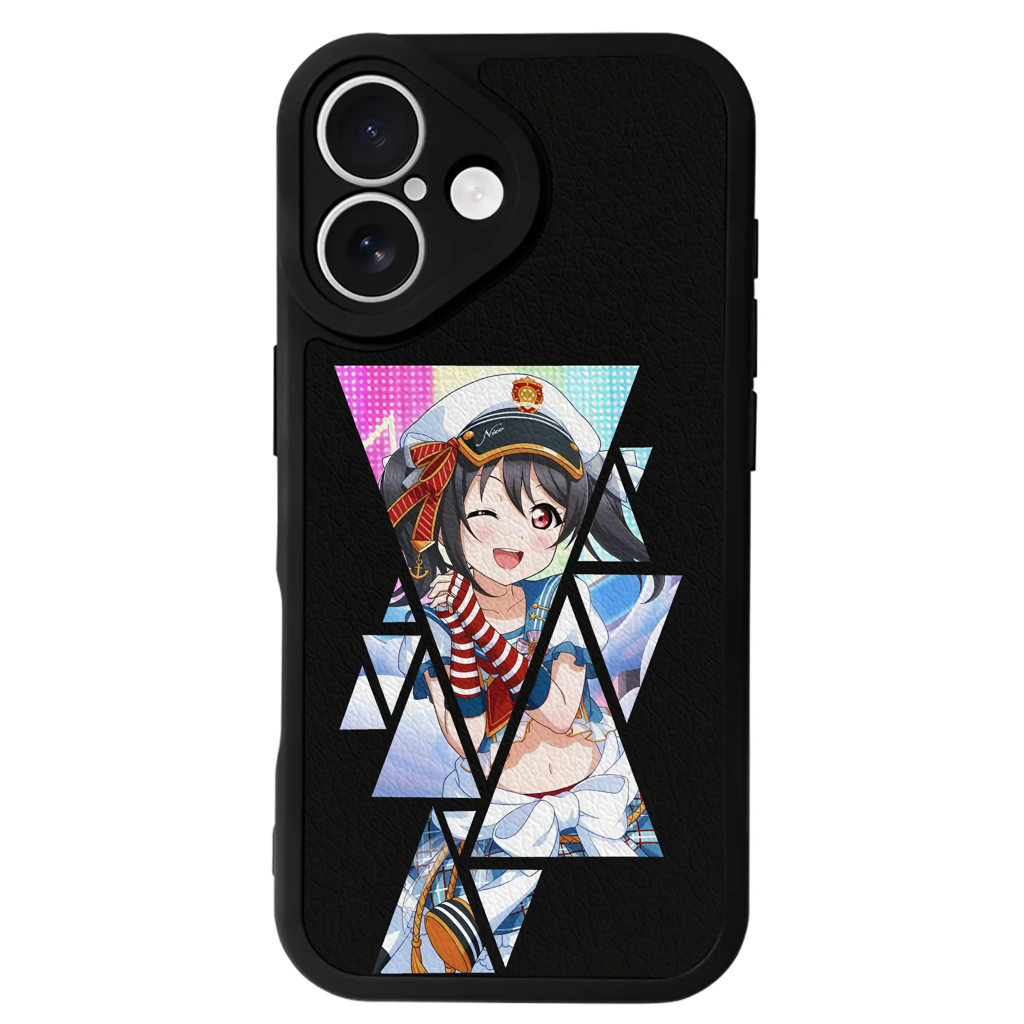 Love Live! グッズ,矢澤にこ - IPhone 16シリーズ対応 ・ シリコンスマホケース ・ レザー調 ・ 高精度フィット ・ 耐衝撃 ・ ワイヤレス充電対応 ・ 精密カット